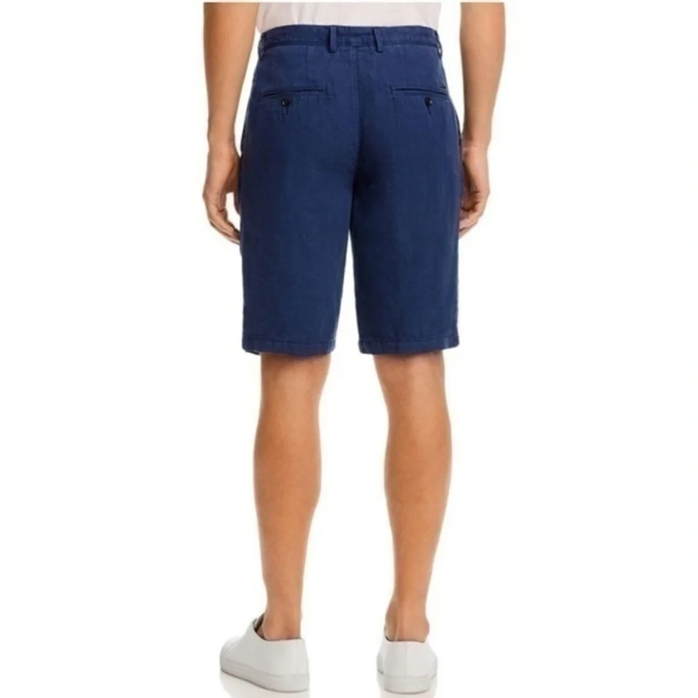 HUGO BOSS Rigan Regular Fit Linen Shorts